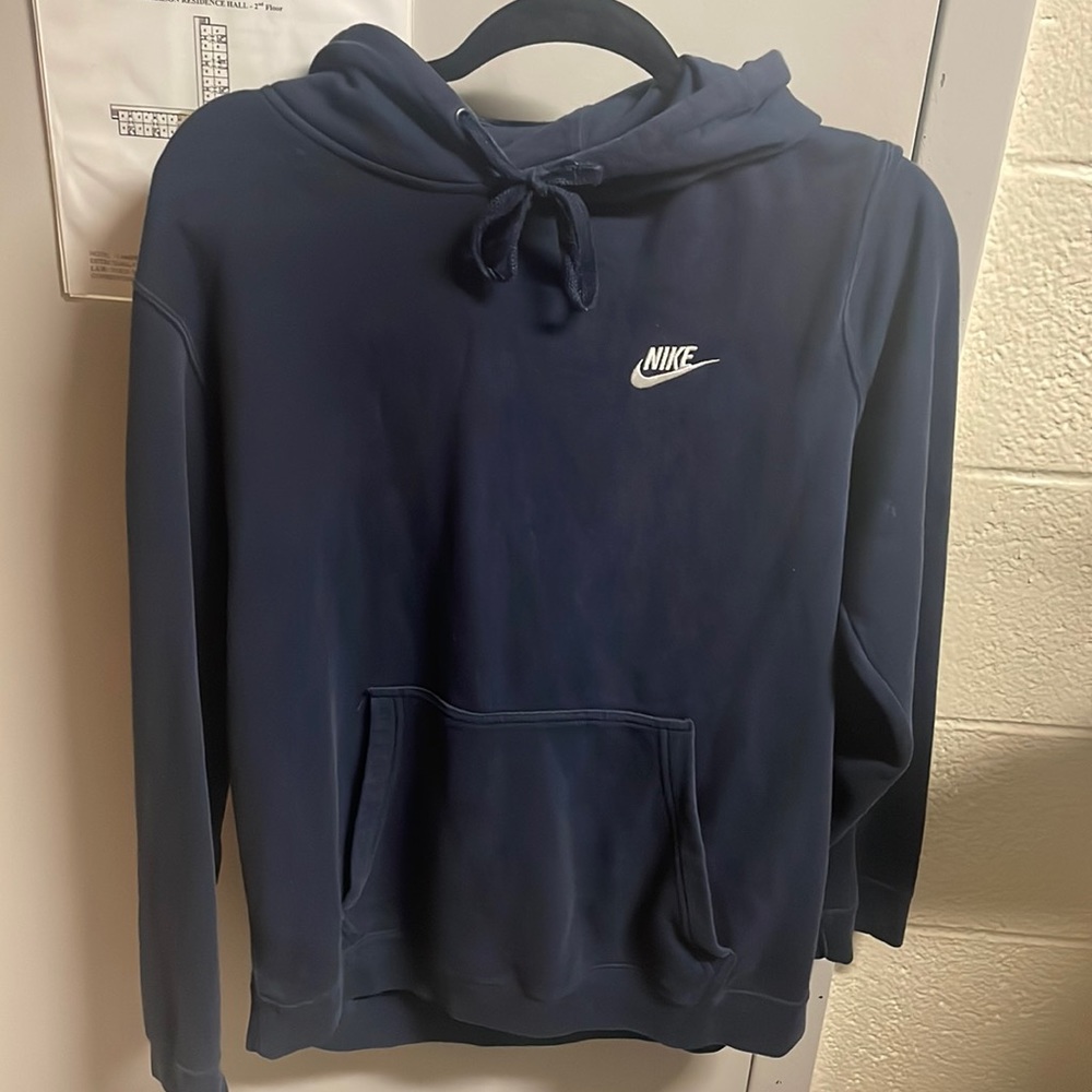 Nike Navy Blue Fleece Hoodie (Adult M)